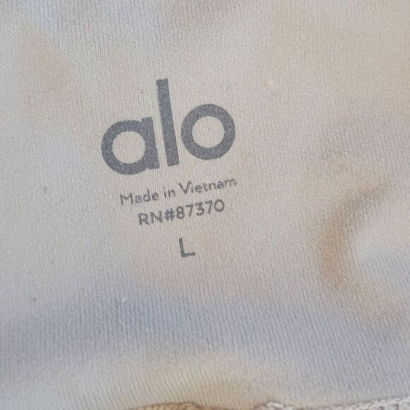 Alo Yoga Goddess Leggings in Alloy/Stormy Heather Size L - Picture 5 of 6